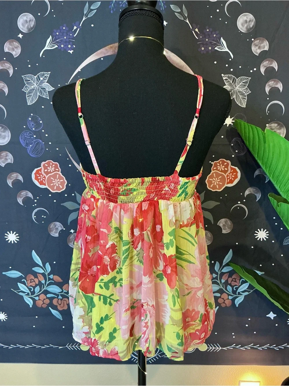Floral A&F Chiffon Babydoll Top